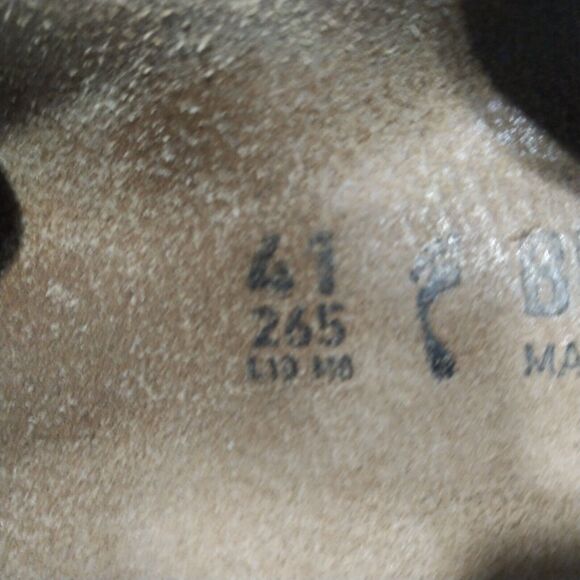 Birkenstock Yao Washed Metallic Aqua Blue Leather Sandals Women's Size 41 US 10 - Picture 12 of 13